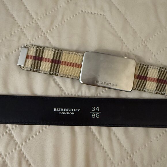 VINTAGE BURBERRY BELT SIZE 85CM - Picture 2 of 5
